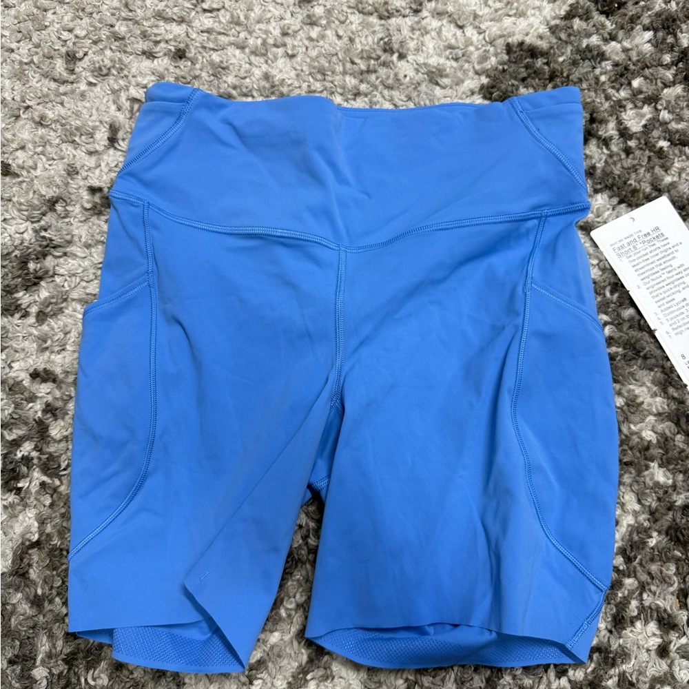 lululemon athletica Women's Vibrant Blue Bike Shorts